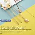 thumbnail image 5 of QHUDLV Ainiupi Reusable Stainless Steel Long Handle Straws Spoon, 2 in 1 Snow Cone Straws & Long Spoons for Cocktail, Milkshake, 5 of 9