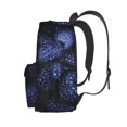 thumbnail image 3 of Wukai Blue-Purple Raspberries Print Large Capacity Student Backpack, Lightweight School Bag, Suitable for School, Work, Sports and Travel, Unisex, 3 of 8