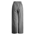 thumbnail image 6 of vigerkar Womens 2 Outfits Sets Gingham Plaid Sleeveless Ruffle Tank Tops Wide Leg Pants Summer Matching Lounge Sets (Black, XL), 6 of 9