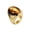 Gold Brown, variant on Men's Stainless Steel Big Oval Imitation Tiger's Eye Band 20MM Polished Wedding Ring Black Size 7