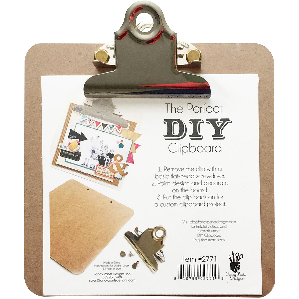 Fancy Pants Diy Adjustable Clipboard 5 X4 Walmart Com