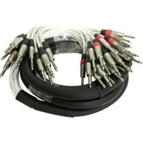 Seismic Audio SAST-12-24-15, 12 Channel Insert Snake 12 TS to 24 TRS 15 Feet