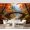 Color 2, variant on Wall Mural Peel and Stick Fall Autumn Forest Stream Golden Sunlight Fallen Maple Leaves Self-Adhesive Wallpaper Removable Wall Decal Wall Sticker Home Decor for Living Room Bedroom 69"x96"