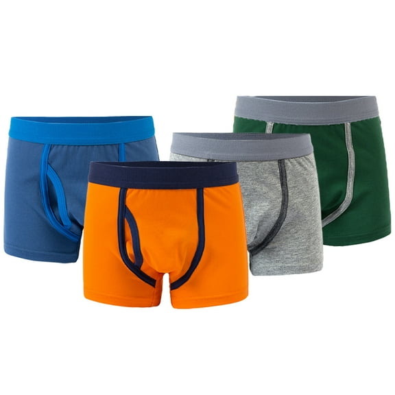 KYAIGUO Kids Toddler Baby Boxer Briefs Underwear Breathable for Boys,Baby Shorts Cotton Boxers Briefs Solid Colors Breathable Soft Comfortable Boyshorts Underwear 3Pack ,Size 2-12Y