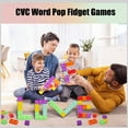 Pop Blocks Fidget Toys, Rainbow Silicone Popper Infinity DIY Building ...