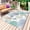 White, variant on Marine Life Outdoor Rug for Patio/Deck/Porch, Non-Slip Large Area Rug 6 x 9 Ft, Summer Coastal Nautical Coral Conch Seashells Indoor Outdoor Rugs Washable Area Rugs, Camping Rug Carpet Runner
