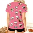 thumbnail image 4 of Camiseta de Manga Corta con Cuello de Tripulación de Impresión de Payaso Casual para Fiesta de Carnaval Verano Diario, 4 of 7