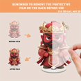 thumbnail image 3 of Rotatable acrylic display featuring the cute Holy Emperor Guan with a vibrant red face against a clean white background, 3 of 8