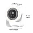 thumbnail image 3 of shyuyusa USB Desktop Fan Rechargeable Version Digital Display Air Cooler Quiet Cooling Fan For Home Office Dormitory, 3 of 9