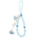 thumbnail image 1 of Cordón de muñeca para teléfono con cuentas de cristal y colgante de flor, correa de teléfono con cuentas, correa antideslizante para teléfono celular para billetera., 1 of 8