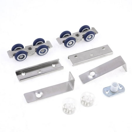 Uxcell 2 Pcs 0 7 Dia 4 Plastic Wheel Slide Closet Door Roller
