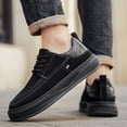thumbnail image 3 of Men's & Unisex Slip-On Low-Top Sneakers -  Dresses, Business Casual - Easy Wear Upper & Rubber Sole, Soft-Soled Cushioned , Minimalist Solid Color Casual Shoes for Fall, Versatile for Jeans,, 3 of 5