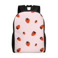 thumbnail image 1 of Disketp Strawberry Mochila Unisex de Apertura Lateral Completa, Mochila para Laptop para Escuela, Trabajo y Viajes, 1 of 8