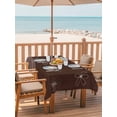 thumbnail image 2 of Outdoor Tablecloth with Umbrella Hole for Patio/Picnic/Party/Camping, Brown Waterproof Table Cloth Rectangle Table Cover Washable, Spring Flora (54"x 80"), 2 of 8