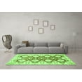 thumbnail image 3 of Ahgly Company Indoor Round Oriental Green Traditional Area Rugs, 4' Round, 3 of 4