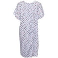 thumbnail image 3 of Adaptive Shoulder-Wrap Hospital-Style Short-Sleeve Cotton Nightgown, 3 of 7