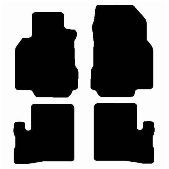 Auto Mats and Accessories Custom Fit Carpet Floor Mats Compatible with 2009-2014 Nissan Cube – 4-Piece Set (Black), Made in USA