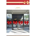 thumbnail image 4 of ¡Ahorra Más!, Escena de escaparate con lazo navideño, decoración de tienda, pegatinas para puertas corredizas de vidrio Akmoler, 4 of 6