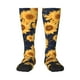 thumbnail image 1 of Fotbe Navy Blue Plaid Sunflower Calcetas Divertidas Estampadas para Hombre y Mujer, Calcetas de Algodón hasta la Rodilla para Caminar, Correr, Enfermería y Embarazo, 1 of 6