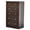 Brown, variant on 6-Drawer Cabinet, Matte Gold Handles Textured Melamine Particleboard Cabinet, Tall Space-Saving Storage Organizer for Bedroom Home Office Living Area