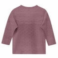 thumbnail image 4 of PWPSG Girls Summer Casual Shirts 3/4 Sleeve Crewneck Pullover Eyelets Solid Tops Basic Blouses Fashion 2026 Trendy Outfits Watermelon Red 9 Years, 4 of 5