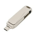 thumbnail image 3 of Disco U Interfaz Dual 128G Unidad Flash USB de Alta Capacidad USB 31 Compatibilidad con Múltiples Dispositivos Tipo-C Almacenamiento de Datos Giratorio de 360 ​​grados ANGGREK Otros, 3 of 8