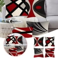 thumbnail image 2 of Ensemble de Coussins Décoratifs 4 Pcs Motif Ligne 45x45cm Housse de Coussin en Lin pour Canapé, 2 of 5