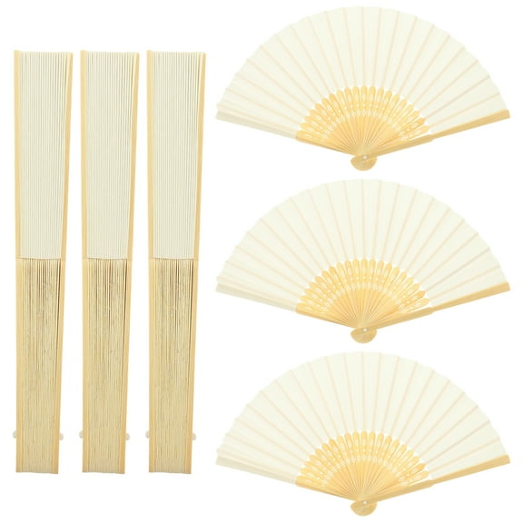 6 Pcs Hand Fans for Women Foldable Chinese Folding Decor Portable Home decor Accents Miss