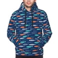 thumbnail image 4 of Hoodies for Men - Colorful Fish cute Long Sleeve Comfrt Men'S Fashion Hoodies & Sweatshirts, Sweatshirts for Men Hoodies Pullover Clothing Clothes with Pouch, 4 of 7