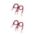 thumbnail image 1 of stanreset 1/2/3/5 2 Pieces Household Hotel Polyester Curtain Holdback Living Room Drape Tieback Draperies Decorative Holder Waved Rope Red 2PCS, 1 of 6