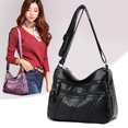 thumbnail image 2 of Bolso de madre para mujer, bolso cruzado de piel suave de gran capacidad, de mediana edad, con un solo hombro, 2 of 6