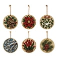 thumbnail image 3 of WEIOUKC 6PCS Wooden Christmas Ornaments Diamond Painting Kits for Adults, Christmas Diamond Art Hanging Pendant DIY Single-Side Craft Kit, for Tree & Wall Decor, 3 of 8