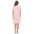 thumbnail image 4 of Casual Nights Women's Short Sleeve Nightgown Lace V-Neck Sleepshirt Night Dress, 4 of 5