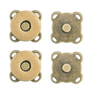 Xiran 50 Sets Magnetic Snap Fasteners for Wallet Magnetic Snap Fastener for  Pocket Closure, Magnetic Snap Button Replacement Kit, Perfect for Purse,  Clothes and Leather (Antique Brass, 18mm) : : Home 