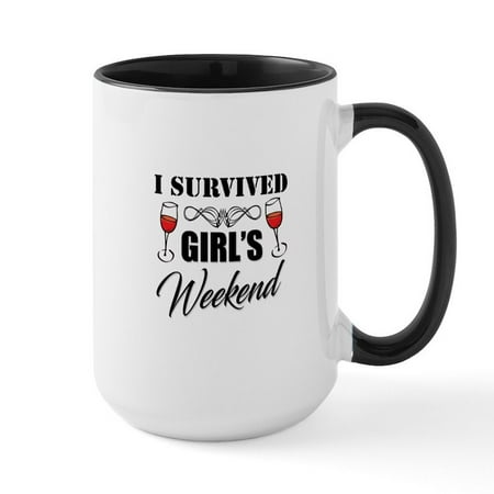 

CafePress - I Survived Girl s Weekend Mugs - 15 oz Ceramic Large Mug