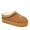Chestnut, variant on Fireside by Dearfoams Women's Queenstown Genuine Shearling Clog With Embroidery