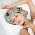thumbnail image 5 of Donut Print Blue Polka Dots Silk Bonnet for Sleeping Women/Men, Adjustable Elastic Satin Bonnet Bonnet for Sleeping, Soft Similar Silk Curly Hair Bonnet for Sleeping, 5 of 7