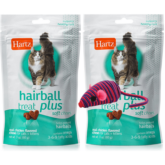 Hartz Hairball Remedy Plus Bundle Size:Treats Pack of 2