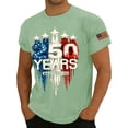 thumbnail image 4 of America 250 Shirt for Men 250 Years Shirt Casual Short Sleeve Tees Tops, 4 of 5