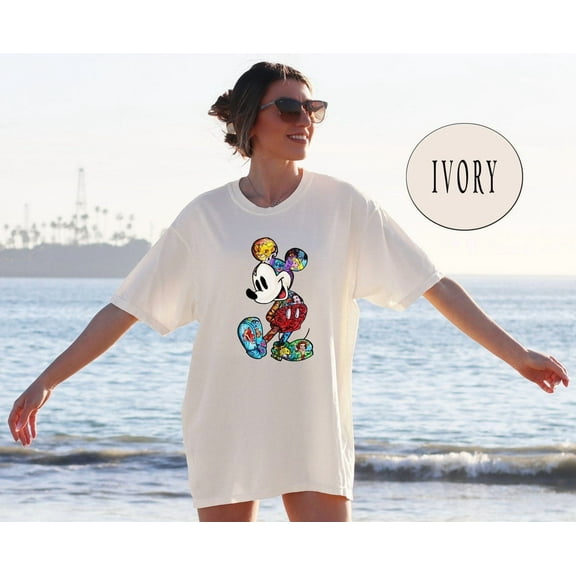 Mickey Colorful Disney T-Shirt, Disney Movie Characters Tshirt, Disney Family And Couple Tshirt, Disney Youth Shirt