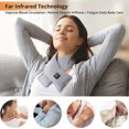 thumbnail image 3 of 3 Speed Adjustment Rechargeable Heating Scarf Smart Women Men Message USB Plug Neckerchief for Outing, 3 of 8