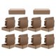 thumbnail image 1 of unbranded 10Ud Cajas De Correo Marrón De Cartón Corrugado Con Cuadrado Para Envío, 1 of 6