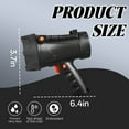 thumbnail image 2 of HIBIBUD Flashlights High Lumens,3-Speed Flashlights for Home,IP68 Waterproof Flashlight Rechargeable,Black&Red, 2 of 7