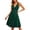 Green, variant on Women’S Shimmer Glitter V Neck Sleeveless Fit And Flare Midi Dress, Ruched Bust Waist Defined Formal Cocktail Evening Dress, Smooth Stretch Polyester Fabric, 1pc, Sizes S Through XXXXL