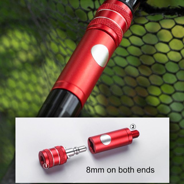 Conector Dip Net Rod Adaptador portátil para pesca en barco Agua salada Rojo