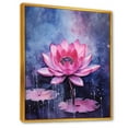 thumbnail image 2 of Designart "Fantastical Lotus Magic On Lily Pads" Lotus Floater Framed Canvas Wall Art, 2 of 5