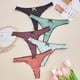 thumbnail image 2 of Tanga de algodón sin costuras para mujer, ropa interior sexy de tiro bajo con volantes, bragas de bikini transpirables para mujer, 2 of 8