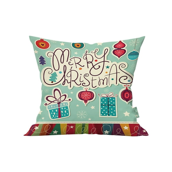 Serviettes de Bain Thème de Noël Décoration de Salon Festival Douce et Agréable pour la Peau Impression Numérique Couleur Peau de Pêche Taie d'Oreiller en Velours