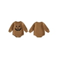 thumbnail image 2 of Gupgi Barboteuse Citrouille pour Bébés Filles Garçons, Combinaison Décontractée d'Halloween à Manches Longues, Automne, Barboteuse Courte pour Nourrisson, 2 of 9
