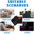 thumbnail image 4 of Desk Mat, Black Japanese Style Wave and Red Sun Extended Gaming Mouse Pad Large, 31.5"x11.8" Big Mouse Pad with Non-Slip Base and Stitched Edge, Long Computer Keyboard Mouse Mat for Home Office Work, 4 of 7